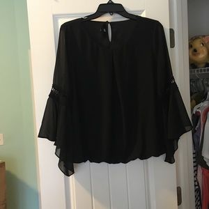 Black long sleeve blouse